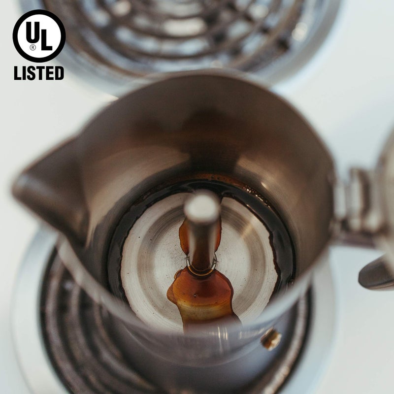 GROSCHE Milano Steel | 6 Espresso Cup | Stovetop Espresso Maker: Stainless Steel Moka Pot for Greca, Induction, Electric & Gas Stoves | Dishwasher Safe Stovetop Espresso Maker Moka Pot - Image 4